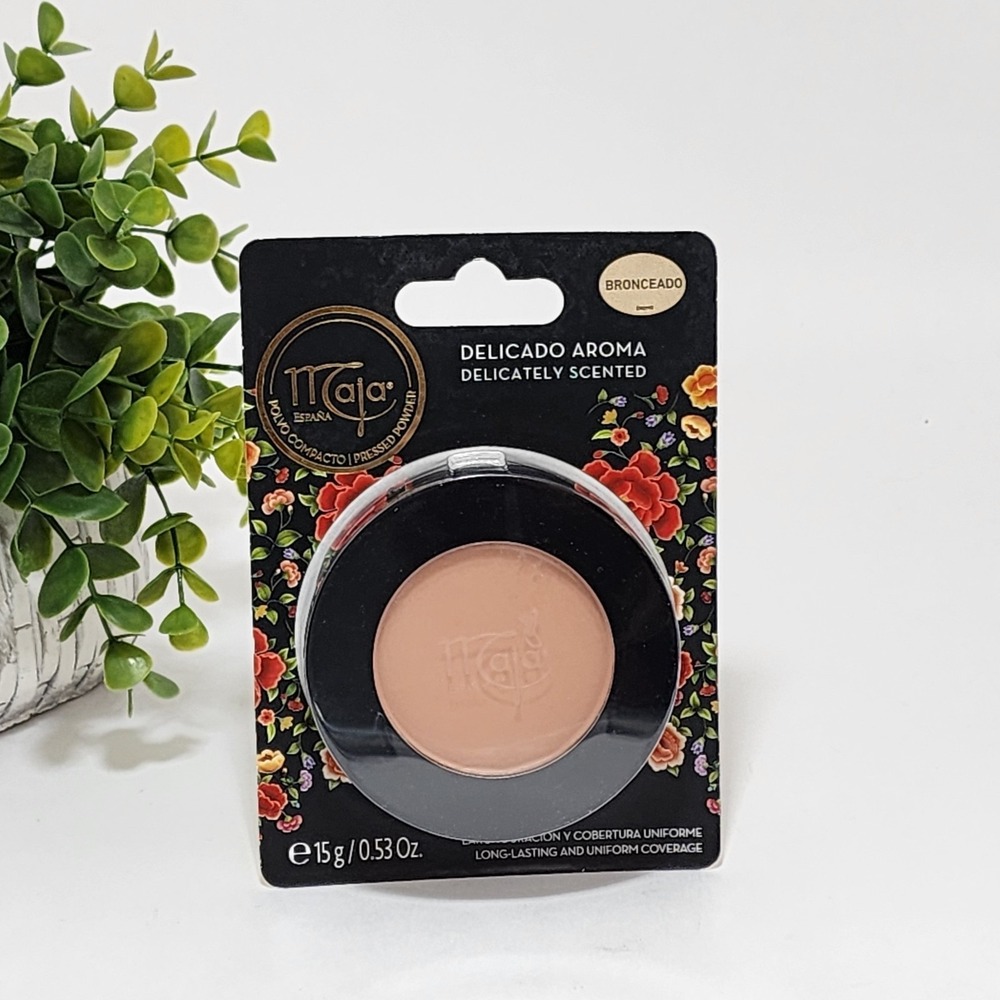Maja Bronceado Cream Powder Face makeup 0.53 oz 15 g Uniform Coverage Mirror